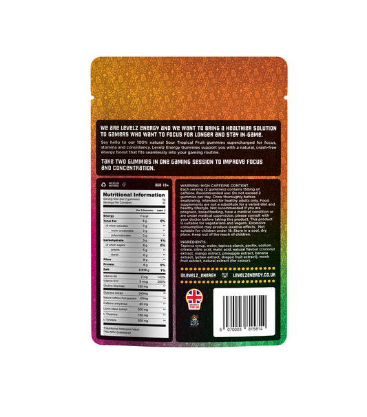 Sour Tropical Fruit Gummies