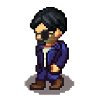 Justin pixel character