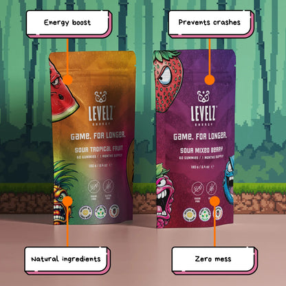 Sour Tropical Fruit Gummies