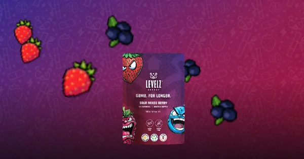 Energy gummies that don't cause a sugar crash, for long gaming sessions